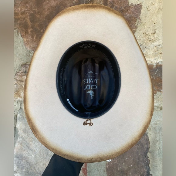 Nwt Cody James Hand Burned hat Sz 7 1/4 - Picture 8 of 8